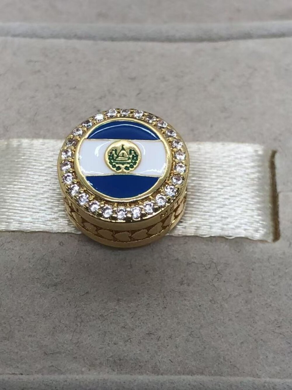 ✨🔥Pandora El Salvador Flag Bead Charm